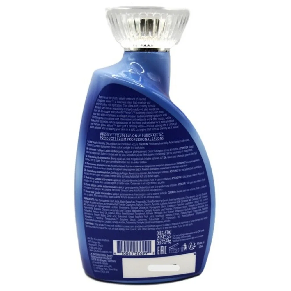 Devoted Creations Velour Dark Tanning Lotion 13.5oz Hydrating Indoor Enhancer
